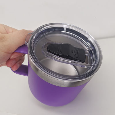 14oz διπλή μόνωση από ανοξείδωτο χάλυβα Custom ταξιδιωτικό κύπελλο για όλη την ημέρα ζεστά ή κρύα ποτά