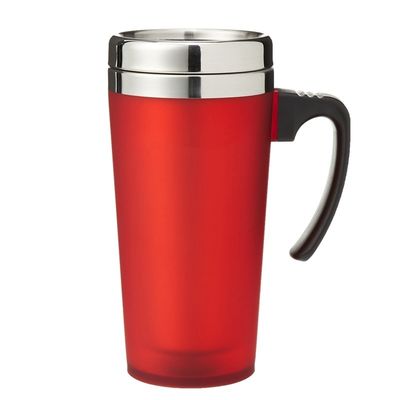 16oz διπλό τοίχωμα τσαγιέρα από ανοξείδωτο χάλυβα με λαβή για την αποθήκευση στο είδος ποτό