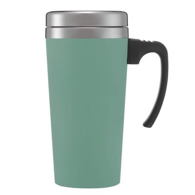 16oz διπλό τοίχωμα τσαγιέρα από ανοξείδωτο χάλυβα με λαβή για την αποθήκευση στο είδος ποτό