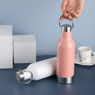 500 ml χωρητικότητα εξωτερική φιάλη κενού μικρού στόματος μπουκάλι με προσαρμοσμένο λογότυπο