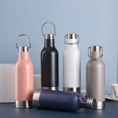 500 ml χωρητικότητα εξωτερική φιάλη κενού μικρού στόματος μπουκάλι με προσαρμοσμένο λογότυπο