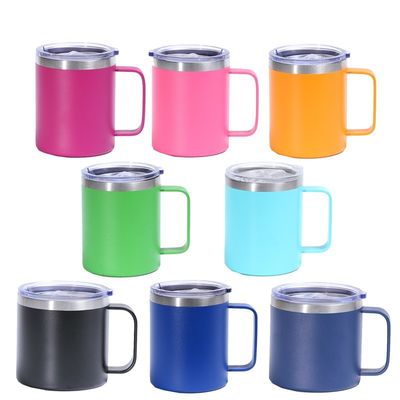 12oz/14oz Ατσάλινο Κύπελλο Κούπα Διπλό στρώμα Vakuum Powder Coated Cup Προσαρμοσμένο χρώμα