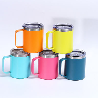 12oz/14oz Ατσάλινο Κύπελλο Κούπα Διπλό στρώμα Vakuum Powder Coated Cup Προσαρμοσμένο χρώμα