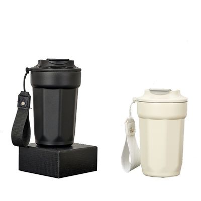 Ατσάλι αδιάβροχο Κούπα Καφέ 420ml Οκτάγωνο Διαμαντένιο Κύπελλο με Χερούλι