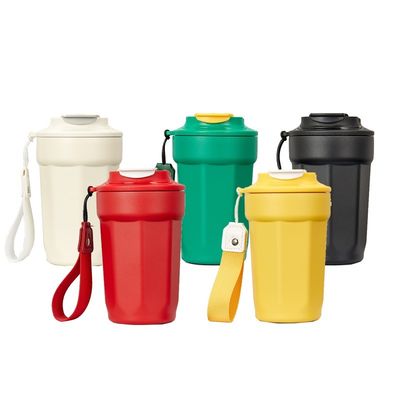Ατσάλι αδιάβροχο Κούπα Καφέ 420ml Οκτάγωνο Διαμαντένιο Κύπελλο με Χερούλι