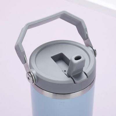 Προσαρμοσμένο χρώμα λογότυπο 20Oz 30Oz Διπλό τοίχωμα υπολίμανση μονωμένα φορητά καλαμάκια ταξιδιωτικά αυτοκίνητα καφέ κούπα με λαβή