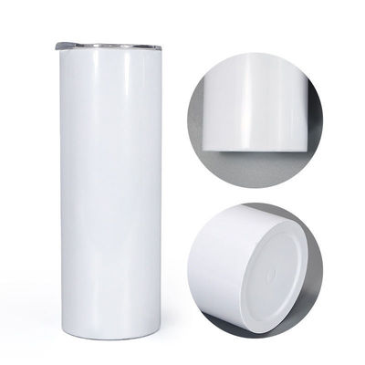 20oz 30oz Στενό αδύναμο Sublimation Tumbler με βίδα στο καπάκι και καφέ από άχυρο για κάμπινγκ
