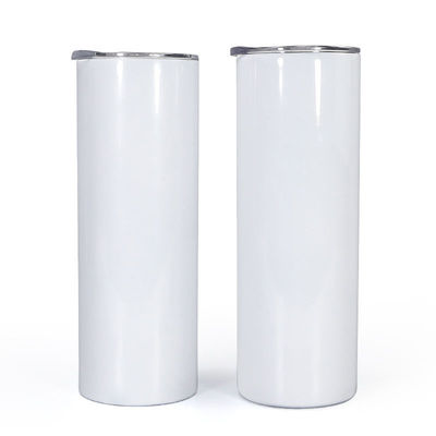 20oz 30oz Στενό αδύναμο Sublimation Tumbler με βίδα στο καπάκι και καφέ από άχυρο για κάμπινγκ