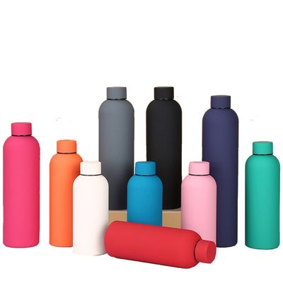 750 ml διπλό τοίχωμα μικρού στόματος ατσάλινο αθλητικό μπουκάλι νερού για ζεστό χωρίς BPA