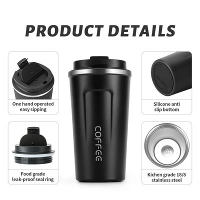 Απομονωμένα θερμικά φλιτζάνια καφέ Custom Logo 13 oz 17 oz Stainless Steel Tumbler για ταξίδια