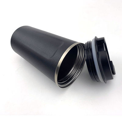 LID 12/17oz Διπλό τοίχωμα 18/8 Θερμός Καφέ Ατμόσφαιρα Απομονωμένο Ταξίδι Ατσάλινο Κούπα Καφέ