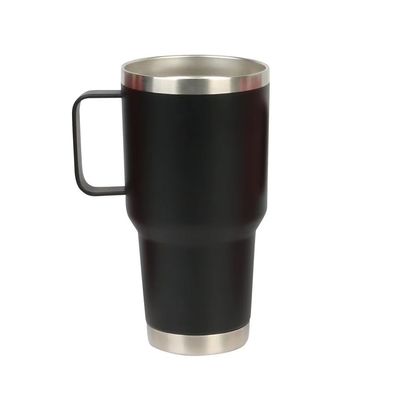 Δύο τοίχοι από ανοξείδωτο χάλυβα 30oz Ατμομόνωση ταξιδιωτικό κύπελλο με λαβή