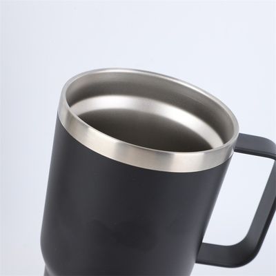 Δύο τοίχοι από ανοξείδωτο χάλυβα 30oz Ατμομόνωση ταξιδιωτικό κύπελλο με λαβή