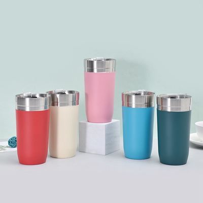 500 ml χωρητικότητα φορητό καφέ από ανοξείδωτο χάλυβα για εξατομικευμένο καφέ κατά την κίνηση
