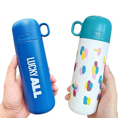 Ατσάλινο Παιδικά μπουκάλι νερού 500ml Cute Tumbler Cup με προσαρμοσμένο σχέδιο και καπάκι