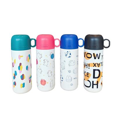 Ατσάλινο Παιδικά μπουκάλι νερού 500ml Cute Tumbler Cup με προσαρμοσμένο σχέδιο και καπάκι