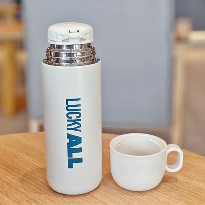 Ατσάλινο Παιδικά μπουκάλι νερού 500ml Cute Tumbler Cup με προσαρμοσμένο σχέδιο και καπάκι