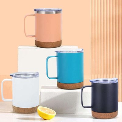 Παροχή δείγματος 12oz από ανοξείδωτο χάλυβα Sublimation μπύρα καφέ tumbler με φελλό κάτω