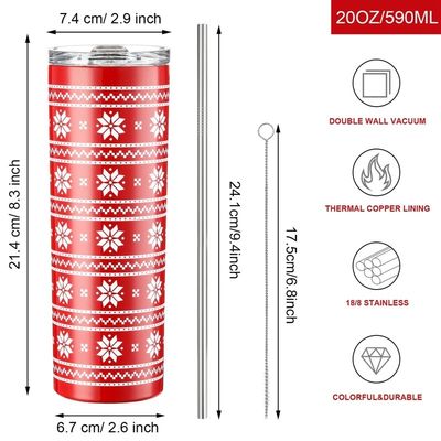 20oz Sublimation Tumblers Occasion Giveaways Custom Logo χονδρικό χριστουγεννιάτικο καφέ κούπα