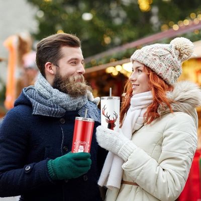 20oz από ανοξείδωτο χάλυβα Sublimation κενό Tumbler για εορταστικό και πολύχρωμο δώρο Χριστούγεννα