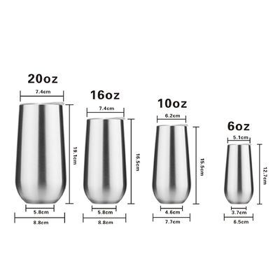 Χάλυβα από ανοξείδωτο 10oz 6oz Παιδιά σχήμα αυγού Κύπελλο Vakuum μονωμένο Sublimation Tumbler