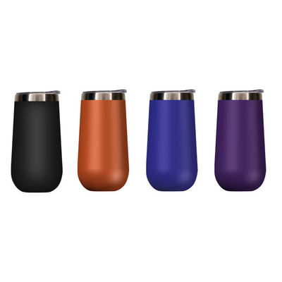 Φιαλίδια κενού Θερμόσες 10oz Σαμπάνια Tumbler με εξατομικευμένη εκτύπωση λογότυπο
