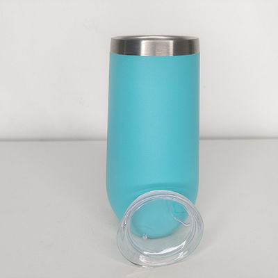 Φιαλίδια κενού Θερμόσες 10oz Σαμπάνια Tumbler με εξατομικευμένη εκτύπωση λογότυπο