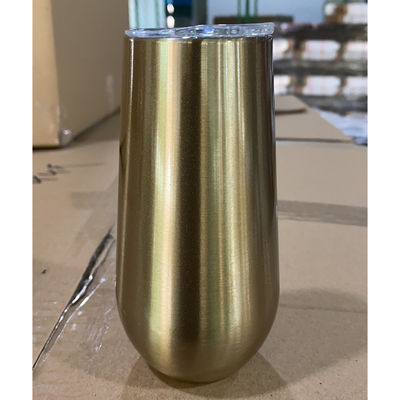 Εφοδιασμένο με 6oz Φλάουτες σαμπάνιας χωρίς στέλεχος Tumbler 10oz παιδιά Sublimation καφέ κούπα Vakuum μονωμένα φλιτζάνια